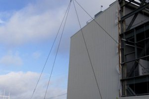 Turbine building siding, Sandy Creek Power #2