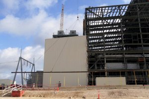 Turbine building siding, Sandy Creek Power #3